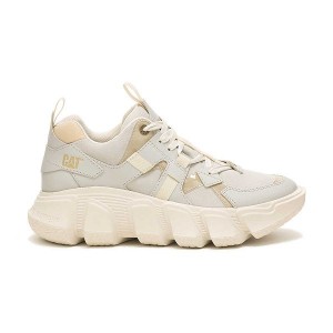 Beige Men's Caterpillar Imposter Sneakers | 235097-XVW