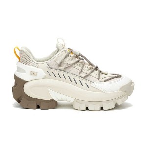 Beige Women's Caterpillar Intruder Max Sneakers | 760952-ZDW