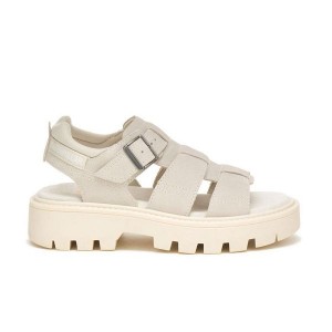 Beige Women's Caterpillar Rigor Sandals | 942163-PFB