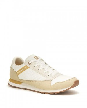 Beige Women's Caterpillar Ventura Sneakers | 758932-OTH