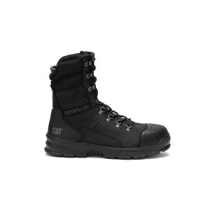 Black Men's Caterpillar Accomplice X 8" Waterproof Steel Toe Work Boots | 524816-GTD