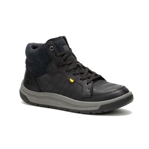 Black Men's Caterpillar Apa Cush Mid Boots | 084596-YOV