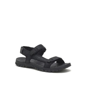 Black Men's Caterpillar Atchison Cat Sandals | 870195-LDW