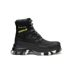 Black Men's Caterpillar Cat Footwear x both GAO Pioneer Boots | 134076-SRE