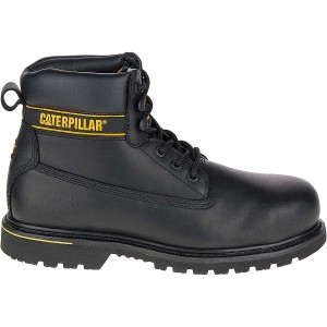 Black Men's Caterpillar Holton Steel Toe S3 HRO SRC Work Boots | 041367-AIP