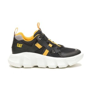 Black Men's Caterpillar Imposter Mesh Sneakers | 213468-CBG