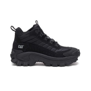 Black Men's Caterpillar Intruder Mid Sneakers | 301458-YST