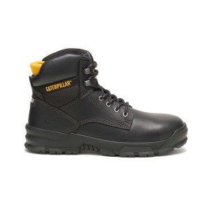 Black Men's Caterpillar Mobilize Alloy Toe Work Boots | 061752-RLG