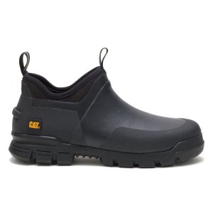 Black Men's Caterpillar Stormers Rubber Boots | 069371-PGL