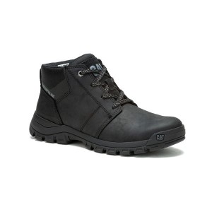 Black Men's Caterpillar Threshold Chukka Chukka Boots | 680243-RWB