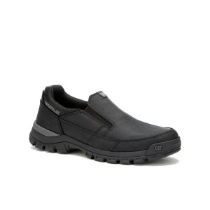 Black Men's Caterpillar Threshold Slip On | 541802-IUV