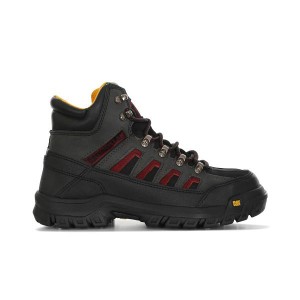 Black / Red Men's Caterpillar Threshold CAG ST M4M Industrial Work Boots | 231690-KUH