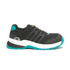 Black / Turquoise Women's Caterpillar Streamline 2.0 Composite Toe Work Shoes | 792143-DBM