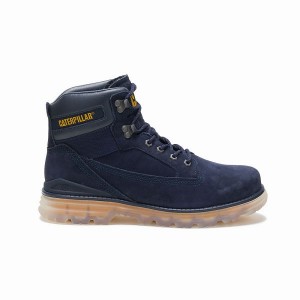 Blue Men's Caterpillar Baseplate Boots | 024798-PHN