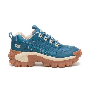 Blue Women's Caterpillar Eco Intruder Sneakers | 214905-NBH