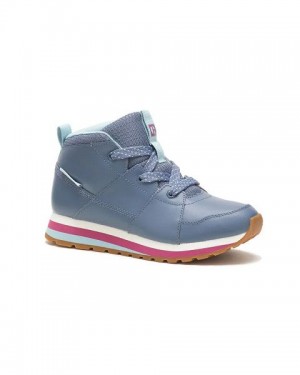 Blue Women's Caterpillar Ventura Mid Elevated Sneakers | 516423-KSV