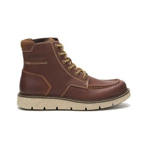 Brown Men's Caterpillar Covert Boots | 207915-HFD