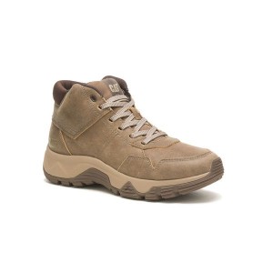 Brown Men's Caterpillar Detours Mid Boots | 136245-SDU