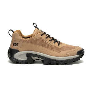 Brown Men's Caterpillar Intruder Lightning Mesh Waterproof Sneakers | 041987-TJR