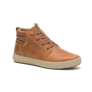 Brown Men's Caterpillar Proxy Mid Boots | 460152-KDQ