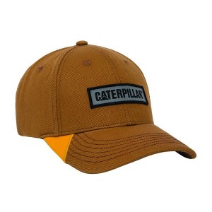 Brown Women's Caterpillar Caterpillar Reflective Patch Hats | 281946-PAK