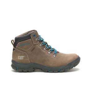 Brown Women's Caterpillar Mae Waterproof Work Boots | 297035-NEV