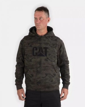 Camo Men's Caterpillar Trademark Hoodie | 234916-SJG