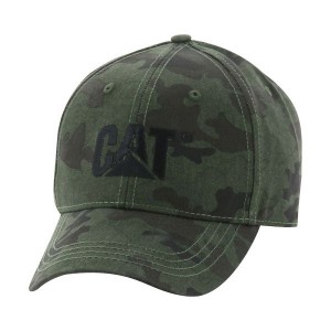 Camo Women's Caterpillar Trademark Caps | 495683-CLV