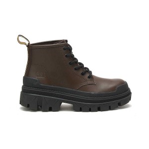 Chocolate / Brown Men's Caterpillar Hardwear Mid Boots | 234907-NXF