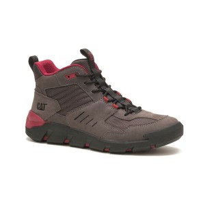 Dark / Grey Men's Caterpillar Crail Sport Mid Boots | 097468-XYT