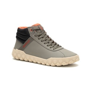 Dark / Grey Men's Caterpillar Hex + Mid Sneakers | 816495-RSL