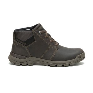 Dark / Grey Men's Caterpillar Threshold Chukka Chukka Boots | 571246-OWV