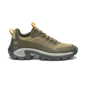 Dark / Olive Men's Caterpillar Intruder Lightning Mesh Sneakers | 071539-IMR