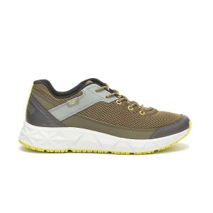 Dark / Olive Men's Caterpillar ProRush Speed FX Sneakers | 108634-GSI