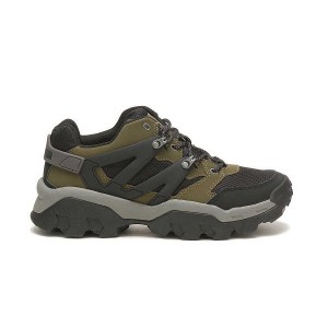 Dark / Olive / Black Men's Caterpillar Reactor Sneakers | 623547-PWI