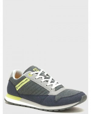 Green / Navy Men's Caterpillar Ventura Sneakers | 043965-VMD