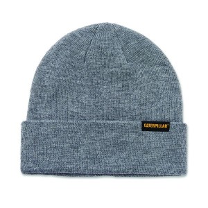 Grey Men's Caterpillar Foundation Knit Hats | 396247-HAG