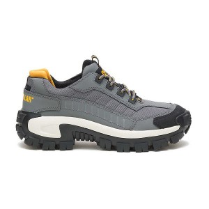 Grey Men's Caterpillar Invader Steel Toe Work Shoes | 413627-KAY