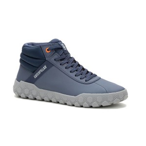 Indigo Men's Caterpillar Hex + Mid Sneakers | 497680-JQX