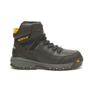 Khaki Men's Caterpillar Breakwater Waterproof Thinsulate™ Carbon Composite Toe Work Boots | 365284-HGL