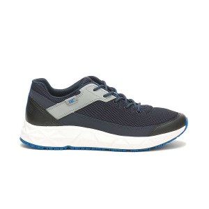 Navy Men's Caterpillar ProRush Speed FX Sneakers | 052493-KPO