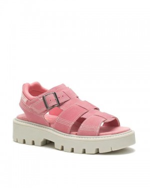 Pink Women's Caterpillar Rigor Sandals | 972680-OVF