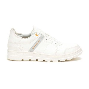 White Men's Caterpillar Cite Low Sneakers | 497258-RBT