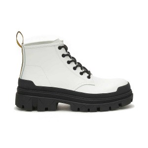 White Men's Caterpillar Hardwear Mid Boots | 170293-DIN