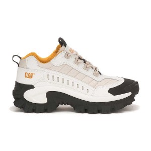 White Men's Caterpillar Intruder Sneakers | 387519-SDY