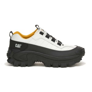 White Men's Caterpillar Intruder Waterproof Galosh Sneakers | 745629-NXM