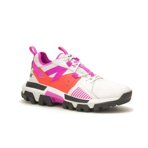 White / Deep / Red Women's Caterpillar Raider Sport Supercharged Sneakers | 816209-DUH