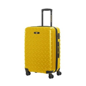 Yellow Women's Caterpillar 4 Wheels Industrial Plate 24" Trolley Cat Luggages | 934518-SUC