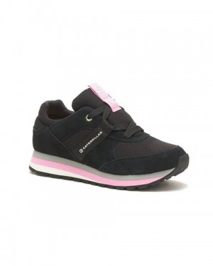 black / pink Women's Caterpillar Ventura Elevated Sneakers | 378629-TRC