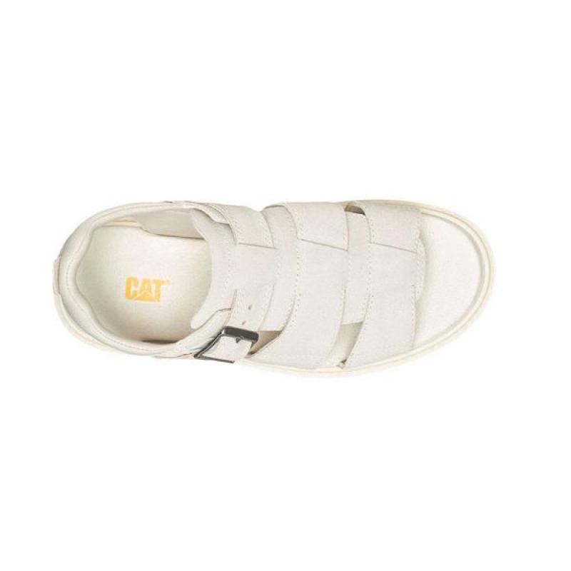 Beige Women's Caterpillar Rigor Sandals | 942163-PFB